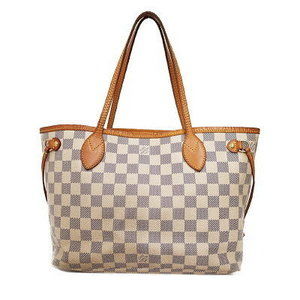 Louis Vuitton Damier Azur White Neverfull PM Tote Bag